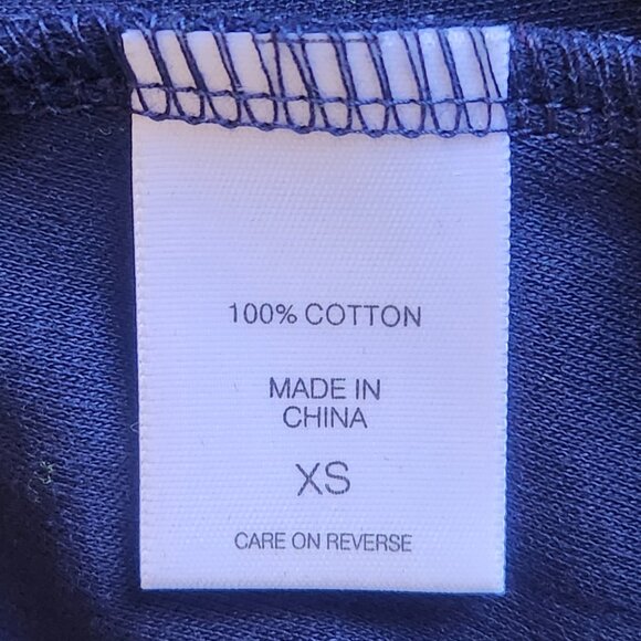 NWT 100% Cotton Jersey Dress with Pockets NAVY - Picture 4 of 4